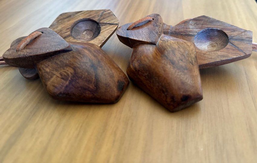 Castañuelas Jatoba modelo Penta. Pacheco Tradicional