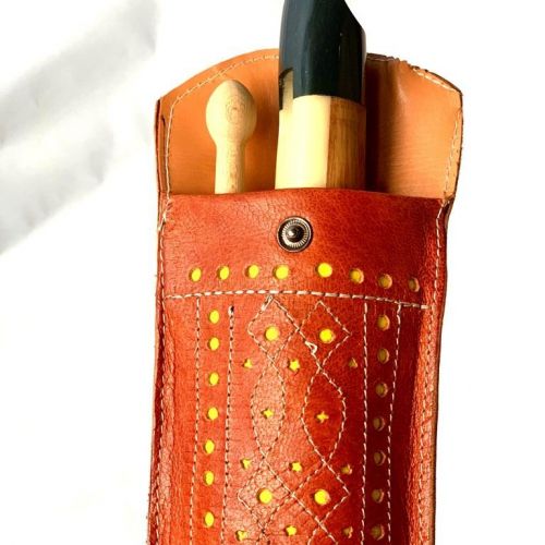 Funda de Cuero calado marrón