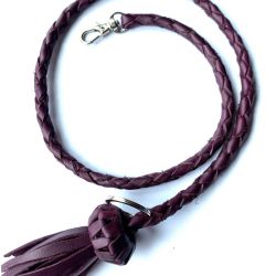 Cordón cuero morado