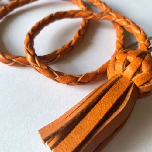 Cordón de piel de cabra en redondo 3