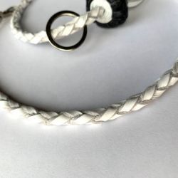 Cordón Blanco y Negro en redondo 2