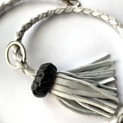 Cordón Blanco y Negro en redondo 6