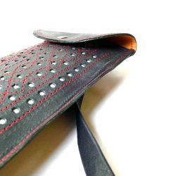 Funda de Cuero Doble calado Negra 3