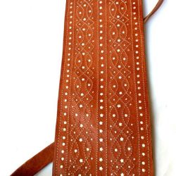 Funda de Cuero Doble calado marrón 3