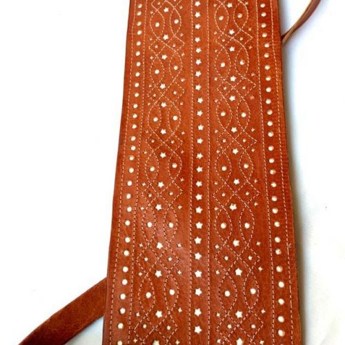 Funda de Cuero Doble calado marrón 3