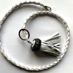 Cordón Blanco y Negro en redondo